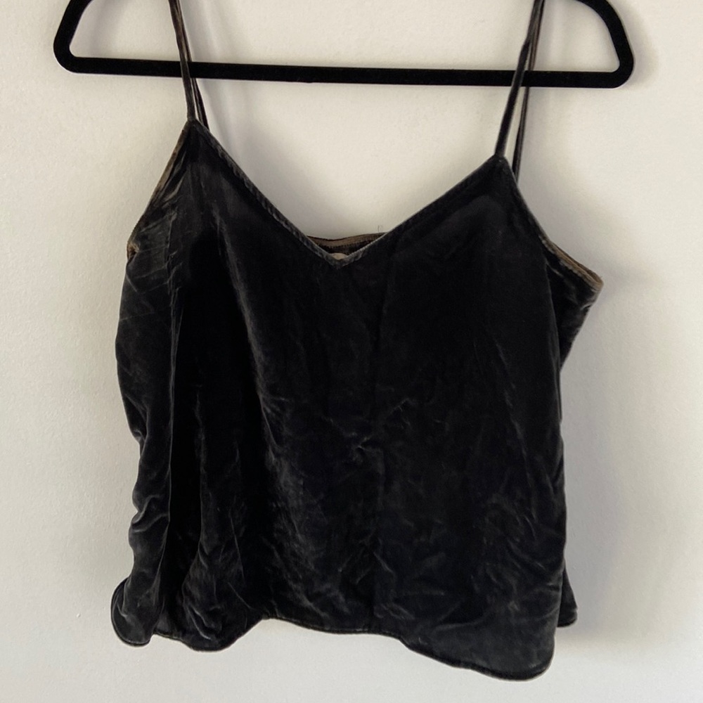 Velvet grey tank top